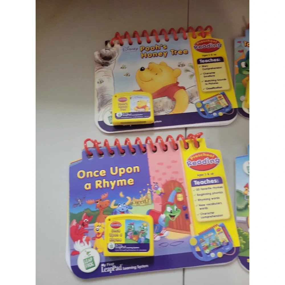 6pc LeapFrog My First LeapPad Flip Books & Cartridges for Preschool Learning lot